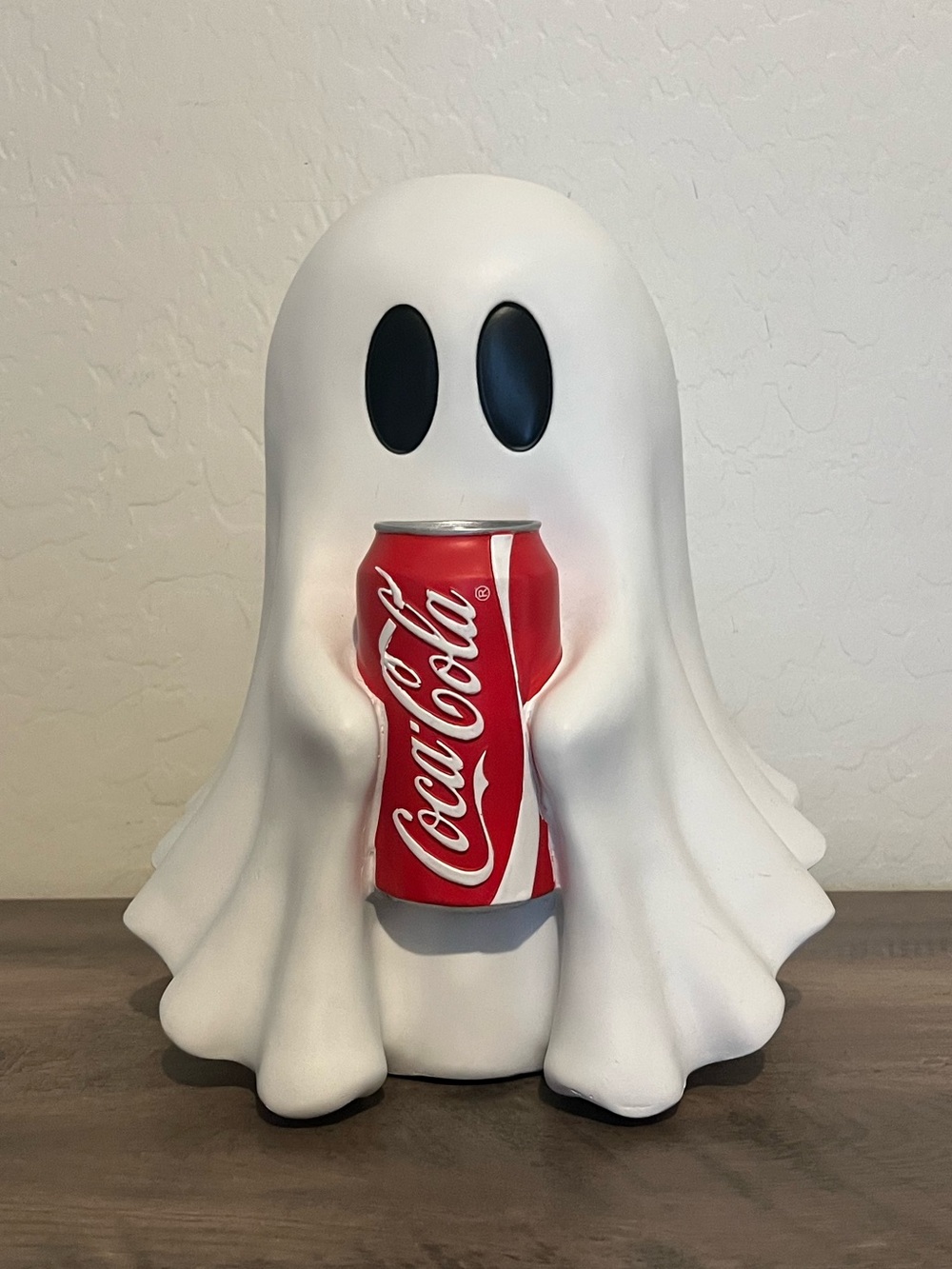 NEW Coca Cola White Ghost Holding Red Coke Can Halloween Decor 12” - Picture 2 of 3